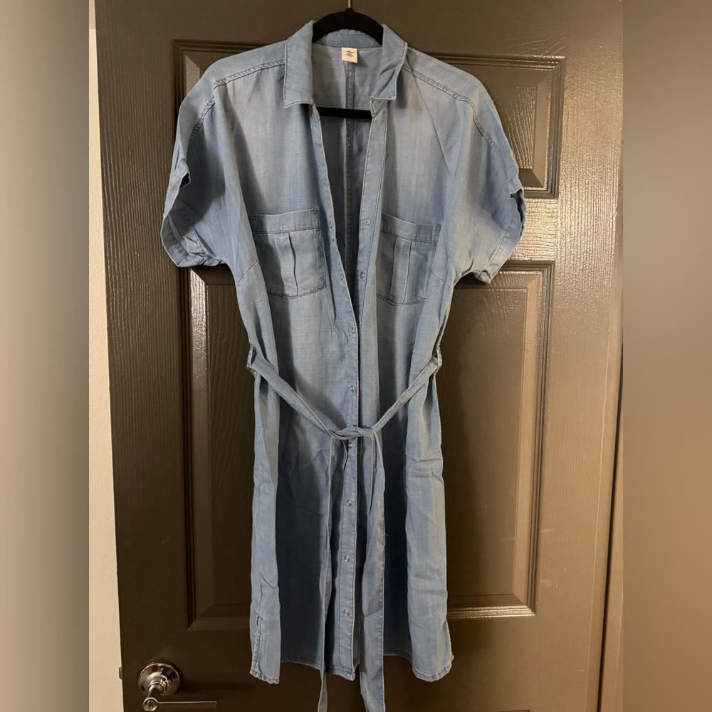 Denim Blue Midi Dress
